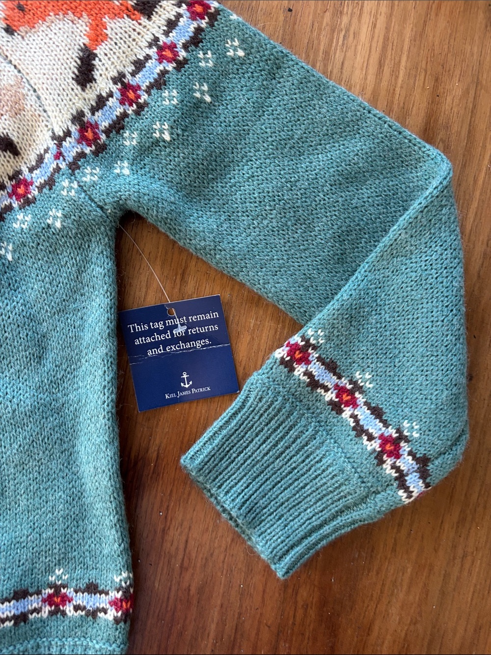 NWT KJP 5t fox fair isle intarsia sweater - Picture 5 of 7